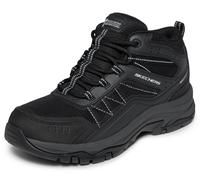 Schnürboots SKECHERS "TREGO-ASHAWAY", Damen, Gr. 41, schwarz (schwarz, grau), Leder, Textil, Schuhe Schnürboots, Outdoorschuh, Schnürschuh, Wanderschuh mit Relaxed Fit-Ausstattung (18128605-41) schwar