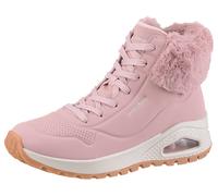 Schnürboots SKECHERS "UNO RUGGED - FALL AIR", Damen, Gr. 35, rosa, Lederimitat, Textil, unifarben, Schuhe Schnürboots, Winterboots mit Air-Cooled Memory Foam Komfort-Innensohle (77890648-35)