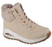 Schnürboots SKECHERS "UNO RUGGED - FALL AIR", Damen, Gr. 35, sandfarben, Lederimitat, Textil, Schuhe Schnürboots, Winterboots mit Air-Cooled Memory Foam Komfort-Innensohle (67717006-35)