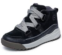Schnürboots SKECHERS "YANA", Damen, Gr. 36, schwarz, Veloursleder, Schuhe Schnürboots, High Top Sneaker, Schnürschuh mit auffälliger Schnürung (69288656-36) schwarz