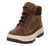 Schnürboots SUPERFIT "TEDD WMS: Weit", Mädchen, Gr. 33, braun (dunkelbraun), Polyester, Veloursleder, Schuhe Schnürboots, Bike Boots mit wasserdichtem GORE TEX, Größenschablone zum Download (11065156-