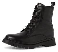 Tamaris Damen Schnürstiefeletten, Frauen Stiefeletten,Wechselfußbett,Comfort Lining,Bootee,Booties,halbstiefel,Kurzstiefel,Black,37 EU