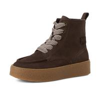 Schnürboots TAMARIS, Damen, Gr. 39, mokka, Schuhe Schnürboots, Herbstboots, Stiefelette mit modischer Mokassin-Naht (12999210-39) mokka