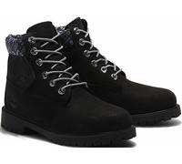 Schnürboots TIMBERLAND "6 In Premium WP Boot", Mädchen, Gr. 40, schwarz, Leder, Schuhe Schnürboots, Winterstiefel, Schnürstiefel, Winterschuhe, wasserdicht (82955016-40) schwarz