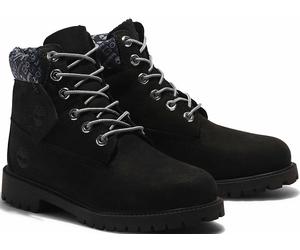 Schnürboots TIMBERLAND "6 In Premium WP Boot", Mädchen, Gr. 40, schwarz, Leder, Schuhe Schnürboots, Winterstiefel, Schnürstiefel, Winterschuhe, wasserdicht (82955016-40) schwarz