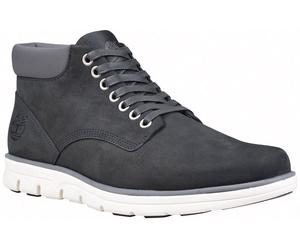 Schnürboots TIMBERLAND "BRADSTREET - MID LACE SNEAKER", Herren, Gr. 41,5, schwarz (schwarz, nubuck), Leder, Schuhe Schnürboots, Winterstiefel, Schnürstiefel, Winterschuhe (135057-41,5) schwarz, nubuck