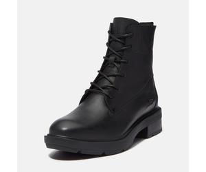 Schnürboots TIMBERLAND "BRIMFIELDMID LACE UP BOOT", Damen, Gr. 41, schwarz full grain, Leder, Schuhe Schnürboots, Winterstiefel, Schnürstiefel, Winterschuhe (49862562-41) schwarz full grain