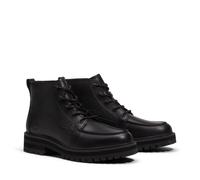 Schnürboots TIMBERLAND "BRITTON DRIVE - MID LACE BOOT", Damen, Gr. 44,5, Synthetik, schwarz full grain, Leder, Schuhe Schnürboots (33749942-44,5) schwarz full grain
