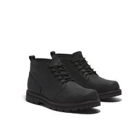 Schnürboots TIMBERLAND "BRITTON ROAD MID LACE UP WATERPROOF CHUKKA BOOT", Herren, Gr. 41, schwarz (schwarz full grain), Leder, Synthetik, Schuhe Schnürboots, Winterstiefel, Schnürstiefel, Winterschuhe