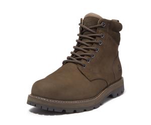 Schnürboots TIMBERLAND "BRITTON ROADMID LACE UP WATERPROOF BOOT", Herren, Gr. 41, braun (schwarz braun nubuck), Leder, Schuhe Schnürboots, Winterstiefel, Schnürstiefel, Winterschuhe, wasserdicht (4365