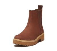 Schnürboots TIMBERLAND "CARNABY COOL MID CHELSEA BOOT", Damen, Gr. 37, braun (medium braun nubuck), Leder, Schuhe Schnürboots, Stiefelette, Winterschuhe, Ankle Boots (60382762-37) medium braun nubuck