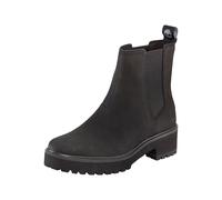 Schnürboots TIMBERLAND "CARNABY COOL MID CHELSEA BOOT", Damen, Gr. 38,5, schwarz (jet schwarz), Leder, Schuhe Schnürboots, Stiefelette, Winterschuhe, Ankle Boots (53636854-38,5) jet schwarz