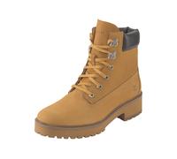 Schnürboots TIMBERLAND "CARNABY COOL MID LACE UP BOOT", Damen, Gr. 37,5, braun (wheat), Leder, Schuhe Schnürboots, Winterstiefel, Schnürstiefel, Winterschuhe (16565418-37,5) wheat