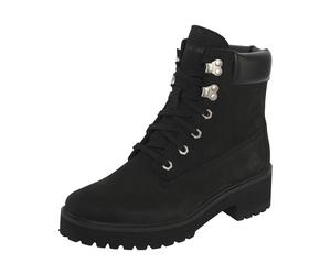 Schnürboots TIMBERLAND "CARNABY COOL MID LACE UP BOOT", Damen, Gr. 37, schwarz (jet schwarz), Leder, Schuhe Schnürboots, Winterstiefel, Schnürstiefel, Winterschuhe (11771820-37) jet schwarz