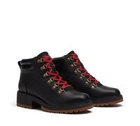 Schnürboots TIMBERLAND "CARNABY ROW - MID LACE BOOT", Damen, Gr. 39,5, Synthetik, schwarz (schwarz full grain), Leder, Schuhe Schnürboots (57956708-39,5) schwarz full grain