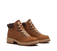 Schnürboots TIMBERLAND "CARNABY ROW - MID LACE BOOT", Damen, Gr. 42, Synthetik, braun (medium braun full grain), Leder, Schuhe Schnürboots (16671113-42) medium braun full grain