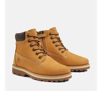 Schnürboots TIMBERLAND "COURMA KID - MID LACE BOOT", Mädchen, Gr. 31, Synthetik, braun (wheat), Leder, Schuhe Schnürboots, Winterstiefel, Schnürstiefel, Winterschuhe (35529819-31) wheat