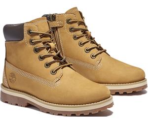 Schnürboots TIMBERLAND "Courma Kid Traditional6In", Mädchen, Gr. 36, gelb (hellbraun), Leder, Schuhe Schnürboots, Winterstiefel, Schnürstiefel, Winterschuhe (33669156-36) hellbraun