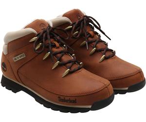 Schnürboots TIMBERLAND "EURO SPRINT - MID LACE BOOT", Herren, Gr. 40, rot (rotbraun), Leder, Schuhe Schnürboots, Winterstiefel, Schnürstiefel, Winterschuhe (49566238-40) rotbraun