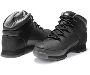 Schnürboots TIMBERLAND "EURO SPRINT - MID LACE BOOT", Herren, Gr. 43, Synthetik, grau (schwarz, anthrazit), Leder, Schuhe Schnürboots, Winterstiefel, Schnürstiefel, Winterschuhe, Topseller (87372824-4