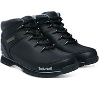 Schnürboots TIMBERLAND "EURO SPRINT - MID LACE BOOT", Herren, Gr. 44, schwarz (schwarz, full, grain), Leder, Schuhe Schnürboots, Winterstiefel, Schnürstiefel, Winterschuhe (41477449-44) schwarz, full,