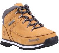 Schnürboots TIMBERLAND "EURO SPRINT - MID LACE BOOT", Mädchen, Gr. 36, gelb (wheat), Leder, Schuhe Schnürboots, Winterstiefel, Schnürstiefel, Winterschuhe (57554617-36) wheat