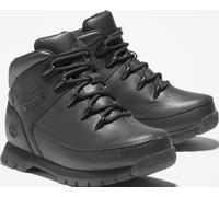 Schnürboots TIMBERLAND "EURO SPRINT - MID LACE BOOT", Mädchen, Gr. 37, schwarz, Leder, Schuhe Schnürboots, Winterstiefel, Schnürstiefel, Winterschuhe (30759426-37) schwarz