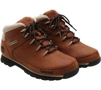 Schnürboots TIMBERLAND "EURO SPRINTMID LACE UP BOOT", Herren, Gr. 40, rot (rotbraun), Leder, Schuhe Schnürboots, Winterstiefel, Schnürstiefel, Winterschuhe (49566238-40) rotbraun