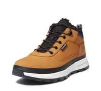 Schnürboots TIMBERLAND "FIELD TREKKERLOW WARM LINED SNEAKER", Herren, Gr. 41,5, braun (wheat nubuck), Leder, Schuhe Schnürboots, Wintersneaker, Sneaker, Winterschuhe, gefüttert (88391309-41,5) wheat n