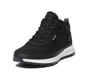 Schnürboots TIMBERLAND "FIELD TREKKERLOW WARM LINED SNEAKER", Herren, Gr. 44,5, schwarz (schwarz nubuck), Leder, Schuhe Schnürboots, Wintersneaker, Sneaker, Winterschuhe, gefüttert (86326351-44,5) sch