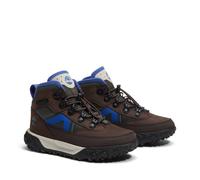 Schnürboots TIMBERLAND "GREENSTRIDE MOTION 6 - MID LC", Mädchen, Gr. 32, Synthetik, braun (schwarz braun n), Leder, Schuhe Schnürboots, knöchelhohe Form, leicht profiliertes Laufsohlenprofil, mit Schn