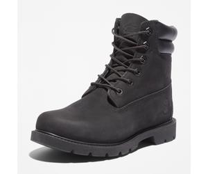 Schnürboots TIMBERLAND "LINDEN WOODS 6 INCH LACE UP WATERPROOF BOOT", Damen, Gr. 38, schwarz, Leder, Schuhe Schnürboots, Winterstiefel, Schnürstiefel, Winterschuhe, wasserdicht (16922009-38) schwarz