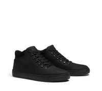 Schnürboots TIMBERLAND "LISBON HILL - MID LACE SNEAKER", Damen, Gr. 47,5, schwarz (schwarz full grain), Leder, Schuhe Schnürboots (26219010-47,5) schwarz full grain