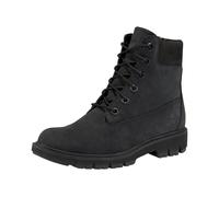 Schnürboots TIMBERLAND "Lucia Way 6 Inch Waterproof Boot", Damen, Gr. 37, schwarz (schwarz, waterbuck, schwarz, out), Nubukleder, Schuhe Damenschuh Schnürboots, Winterstiefel, Schnürstiefel, Wintersch