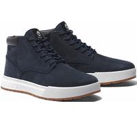 Schnürboots TIMBERLAND "MAPLE GROVEMID LACE UP SNEAKER", Damen, Gr. 44,5, blau (navy), Leder, Schuhe Schnürboots, Winterschuhe, Sneakerboots, Winterboots (87595632-44,5) navy