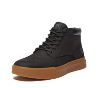 Schnürboots TIMBERLAND "MAPLE GROVEMID LACE UP SNEAKER", Herren, Gr. 47,5, schwarz (schwarz nubuck), Leder, Schuhe Schnürboots, Winterschuhe, Sneakerboots, Winterboots (86959642-47,5) schwarz nubuck