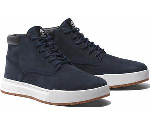 Schnürboots TIMBERLAND "MAPLE GROVEMID LACE UP SNEAKER", Herren, Gr. 41,5, blau (navy), Leder, Schuhe Schnürboots, Winterschuhe, Sneakerboots, Winterboots (87595632-41,5) navy
