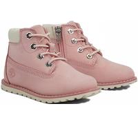 Schnürboots TIMBERLAND "POKEY PINE MID LACE UP WITH ZIP BOOT", Mädchen, Gr. 26, rosa, Leder, Synthetik, Schuhe Schnürboots, Winterstiefel, Schnürstiefel, Winterschuhe (85430066-26) rosa