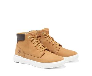 Schnürboots TIMBERLAND "Seneca Bay 6In Side Zip", Mädchen, Gr. 36, gelb (wheat), Leder, Schuhe Schnürboots, Winterstiefel, Schnürstiefel, Winterschuhe (73279700-36) wheat
