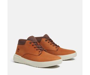 Schnürboots TIMBERLAND "SENECA BAY - MID LACE SNEAKER", Herren, Gr. 44,5, atmungsaktiv, braun (medium braun nubuck), Leder, Schuhe Schnürboots, Winterstiefel, Schnürstiefel, Winterschuhe (86107769-44,