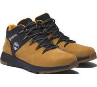 Schnürboots TIMBERLAND "SPRINT TREKKER MID LACE UP WATERPROOF SNEAKER", Herren, Gr. 46, gelb (wheat, schwarz), Leder, Synthetik, Schuhe Schnürboots, Winterstiefel, Schnürstiefel, Winterschuhe, wasserd
