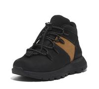 Schnürboots TIMBERLAND "SPRINT TREKKERMID BUNGEE SNEAKER", Mädchen, Gr. 39, schwarz (schwarz nubuck w wheat), Leder, Schuhe Schnürboots, Winterstiefel, Schnürstiefel, Winterschuhe (90291126-39) schwar