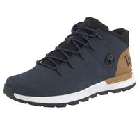 Schnürboots TIMBERLAND "SPRINT TREKKERMID LACE UP SNEAKER", Damen, Gr. 43,5, blau (navy, wheat), Leder, Synthetik, Schuhe Schnürboots, Winterschuhe, Sneakerboots, Winterboots, Topseller (88928711-43,5