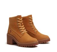 Timberland Womens Mid Lace UP Boot wheat nubuck 6.5 Wide Fit