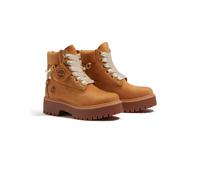 Schnürboots TIMBERLAND "STONE STREET - 6 IN LACE WATERPROOF", Damen, Gr. 39, braun (wheat nubuck), Leder, Schuhe Schnürboots, Schnürstiefel, wasserdicht, Topseller (15328747-39) wheat nubuck