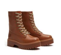 Schnürboots TIMBERLAND "STONE STREET - MID LACE BOOT", Damen, Gr. 36, Leder Textil, braun (rust full grain), Schuhe Schnürboots (88297160-36) rust full grain