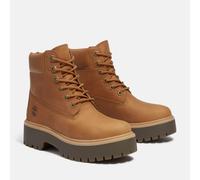 Schnürboots TIMBERLAND "STONE STREET6 INCH LACE UP WATERPROOF BOOT", Damen, Gr. 39,5, wheat full grain, Leder, Schuhe Schnürboots, Winterstiefel, Schnürstiefel, Winterschuhe, wasserdicht (93028252-39,