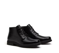 Schnürboots TIMBERLAND "STORMBUCKS - MID LC WATERPROOF CHUKKA", Herren, Gr. 46, schwarz (schwarz full grain), Leder, Schuhe Schnürboots, wasserdicht (95284962-46) schwarz full grain