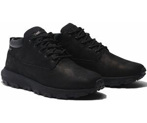 Schnürboots TIMBERLAND "WINSOR PARKMID LACE UP WATERPROOF SNEAKER", Herren, Gr. 41,5, schwarz, Leder, Schuhe Schnürboots, Winterstiefel, Schnürstiefel, Winterschuhe, wasserdicht (70954946-41,5) schwar