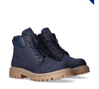 Schnürboots TOMMY HILFIGER, Jungen, Gr. 31, blau, Synthetik, Schuhe Schnürboots, Chunky Boots, Winterboots mit Blockabsatz (12070722-31)